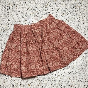 NWT American Eagle Pink Floral Pleated Mini Skirt size XS